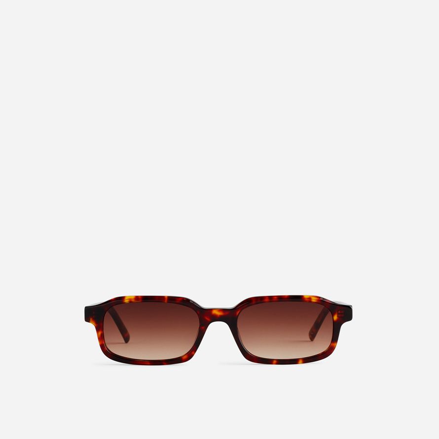 brown madewell rectangular womens sunglasses